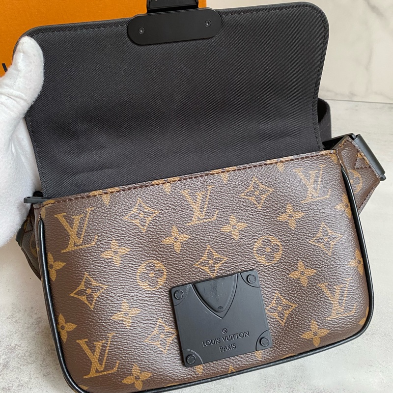 LV S LOCK 經典Monogram帆布腰包 ｜送禮自用｜老花經典｜狀況極佳-22