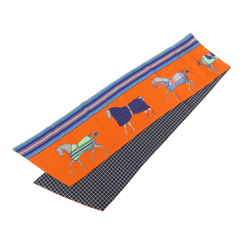 HERMES 絲質Maxi Twilly絲巾-1