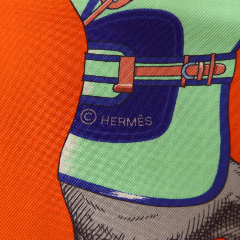 HERMES 絲質Maxi Twilly絲巾-5