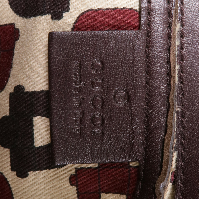 GUCCI 牛皮皮革Shoulder Bag銀扣肩背袋-14