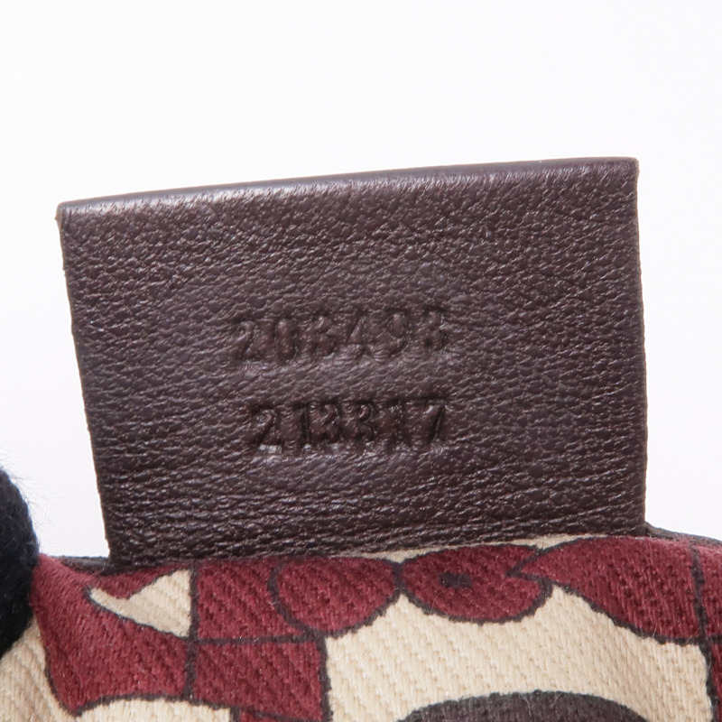 GUCCI 牛皮皮革Shoulder Bag銀扣肩背袋-15