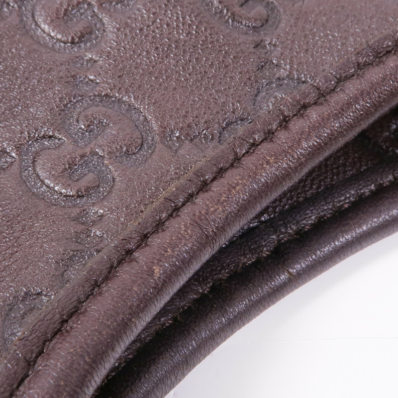 GUCCI 牛皮皮革Shoulder Bag銀扣肩背袋-18