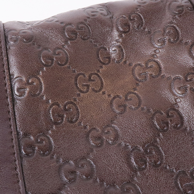 GUCCI 牛皮皮革Shoulder Bag銀扣肩背袋-19