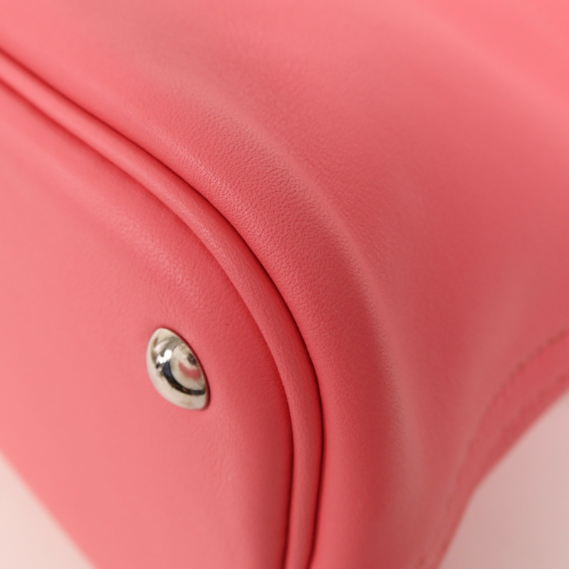 HERMES Swift皮革Bolide 27銀扣手挽肩背兩用袋Rose Azalee-5