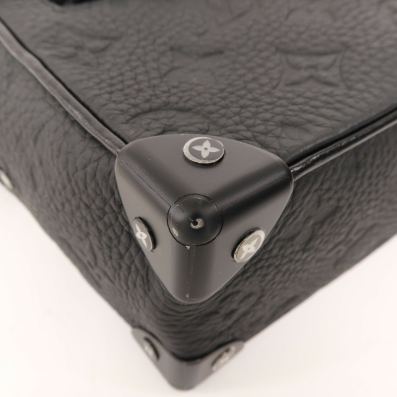 LOUIS VUITTON Monogram Taurillon Mini Soft Trunk肩背袋-6