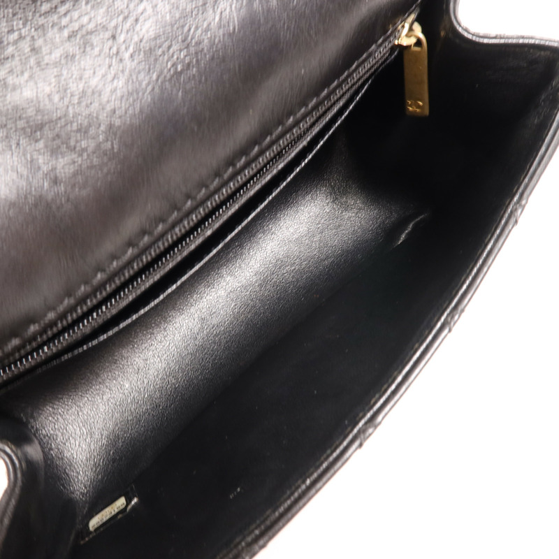 CHANEL 羊皮皮革2.55 Mini金扣鏈帶肩背袋-9