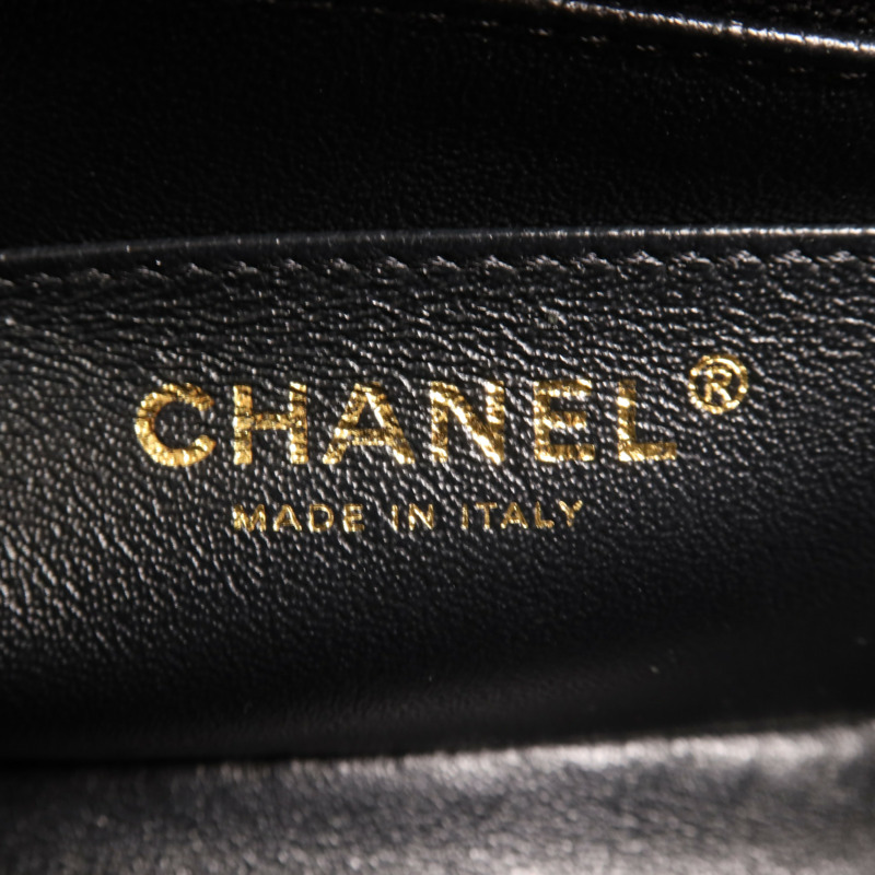 CHANEL 羊皮皮革2.55 Mini金扣鏈帶肩背袋-10