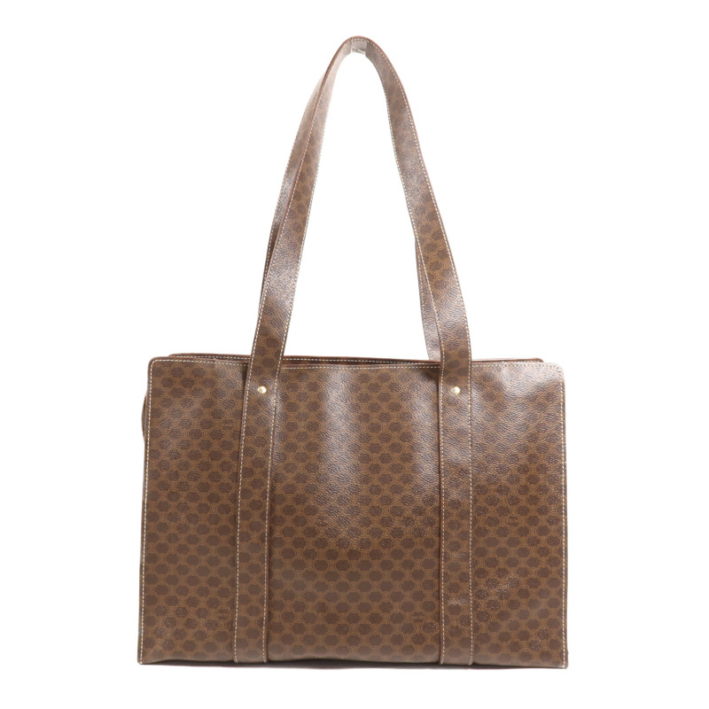 CELINE 塗層帆布Vintage Tote Bag金扣肩背袋-1