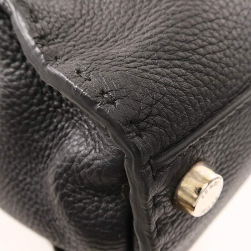 FENDI 牛皮皮革Peekaboo Monster Bugs Eye銀扣手挽肩背兩用袋-8
