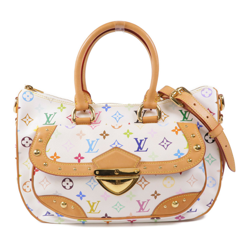 LOUIS VUITTON Monogram Multicolore Rita金扣手挽肩背兩用袋-0