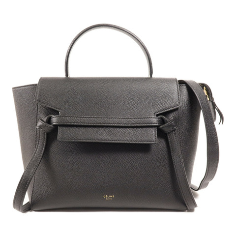 CELINE 牛皮皮革Nano Belt Bag金扣手挽肩背兩用袋