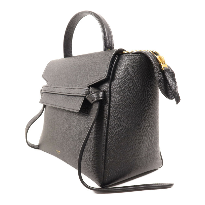 CELINE 牛皮皮革Nano Belt Bag金扣手挽肩背兩用袋-2