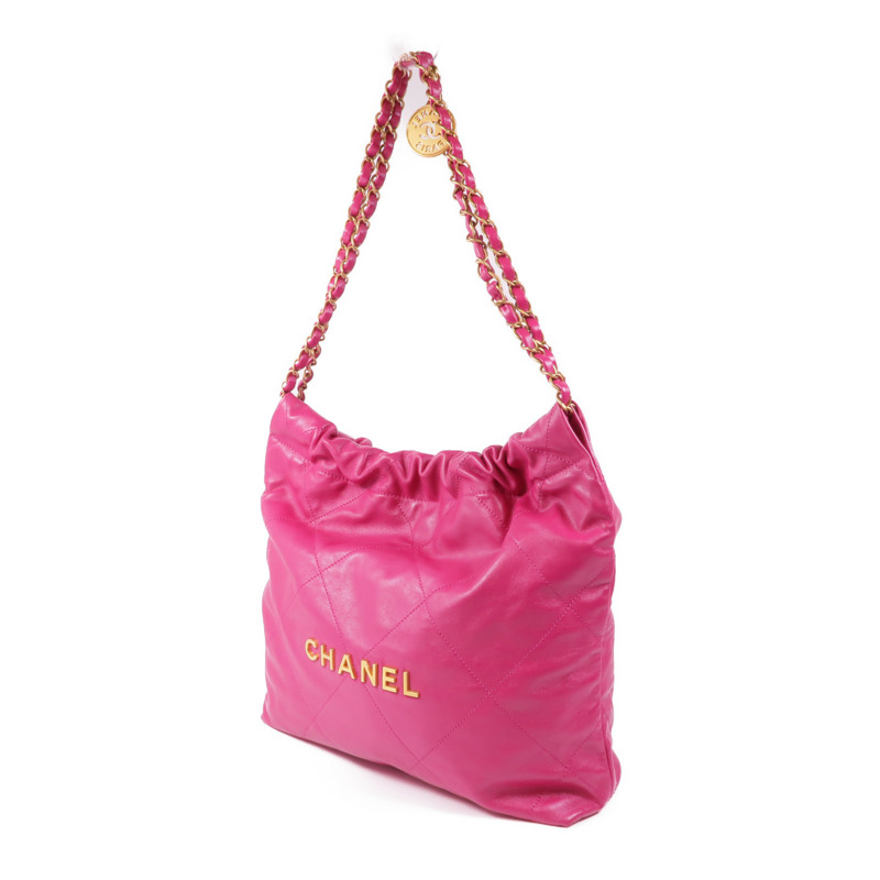 CHANEL 牛皮皮革Chanel 22 Small金扣鏈帶肩背袋-2