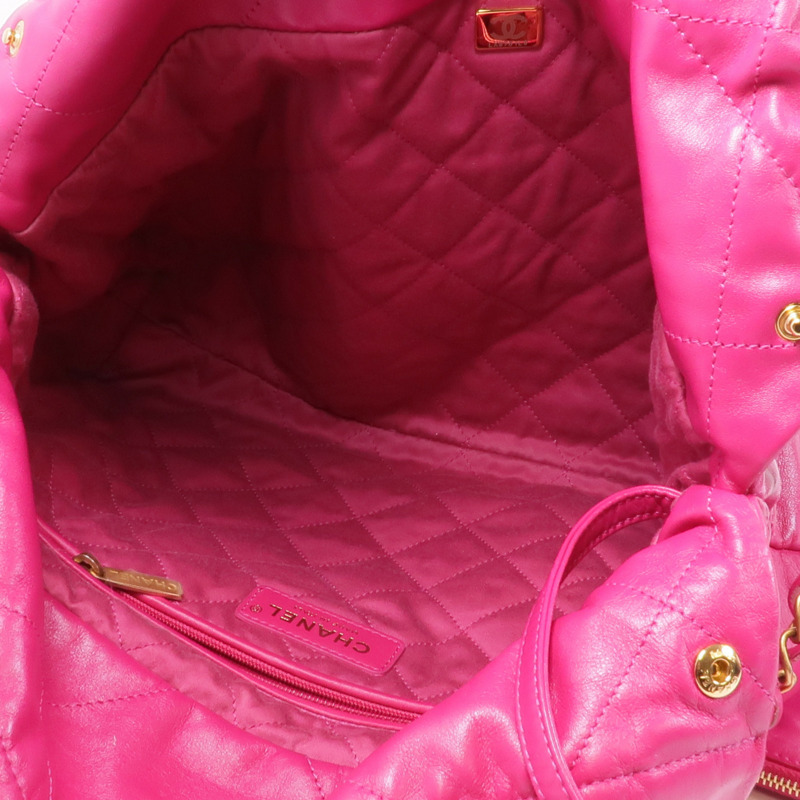 CHANEL 牛皮皮革Chanel 22 Small金扣鏈帶肩背袋-13