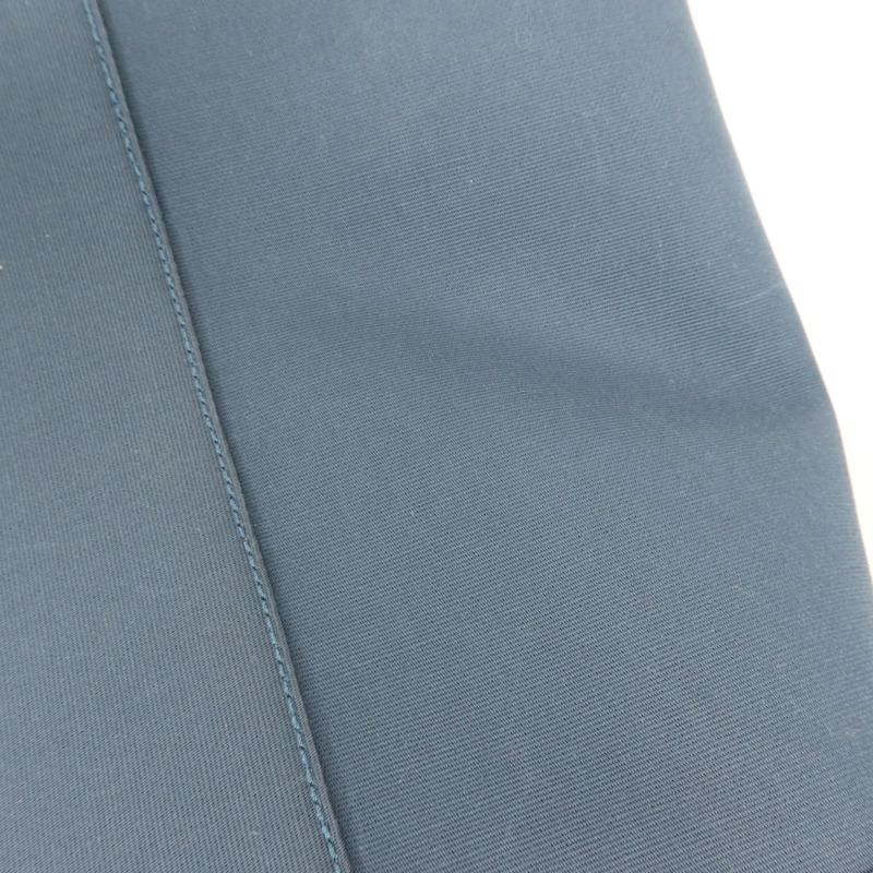 HERMES 帆布Cabag 32銀扣手挽肩背兩用袋Bleu Tempete-15
