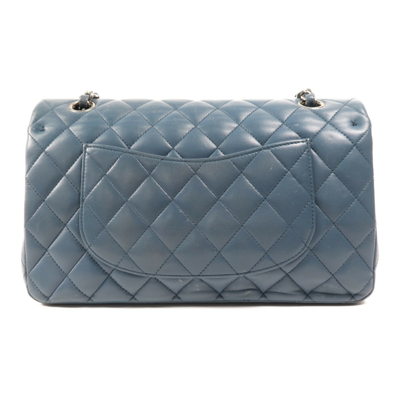 CHANEL 羊皮皮革Classic 25銀扣鏈帶肩背袋-1