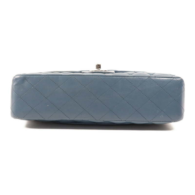 CHANEL 羊皮皮革Classic 25銀扣鏈帶肩背袋-3