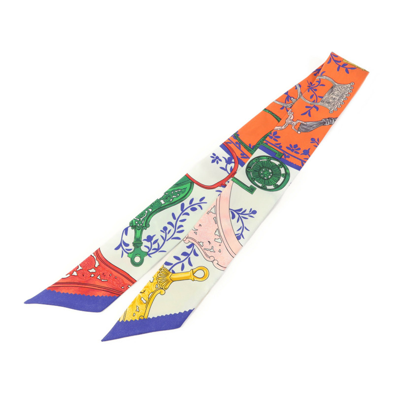 HERMES 絲質Twilly絲巾-1