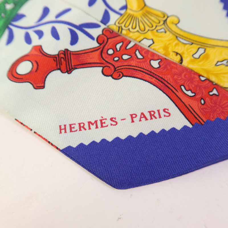 HERMES 絲質Twilly絲巾-5