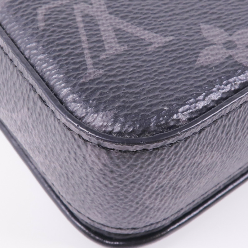 LOUIS VUITTON Monogram Eclipse S-Lock肩背袋-9