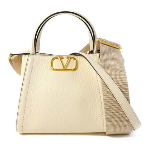 Valentino 牛皮皮革2 Way Shoulder Bag金扣手挽肩背兩用袋