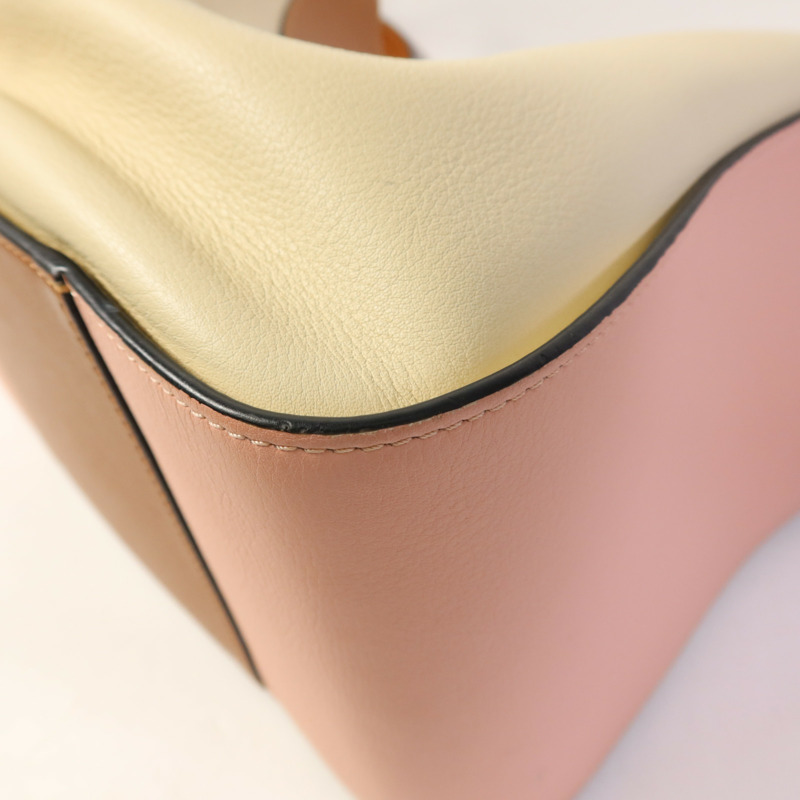LOEWE 牛皮皮革Hammock Small Bag銀扣手挽肩背兩用袋-9