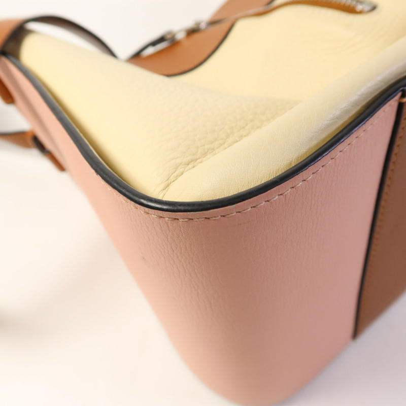 LOEWE 牛皮皮革Hammock Small Bag銀扣手挽肩背兩用袋-12