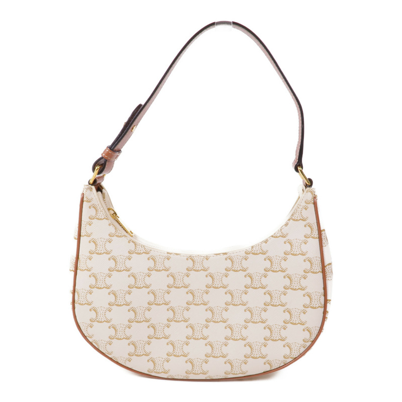 CELINE 塗層帆布Ava金扣手挽袋-0