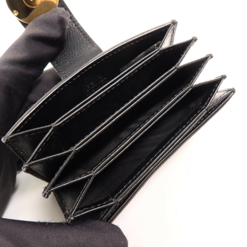 FENDI 牛皮皮革Flat F金扣卡片套-4