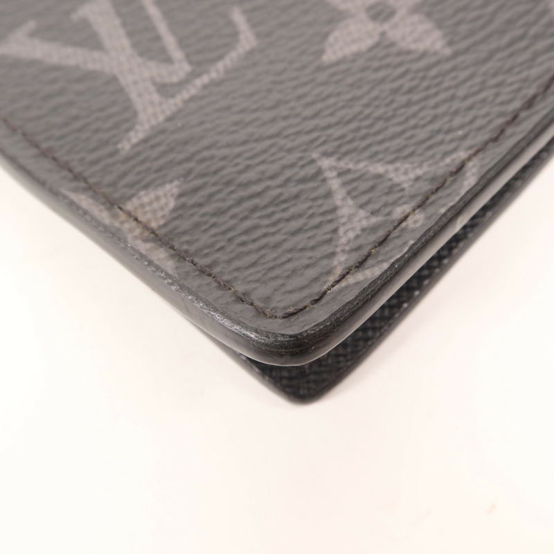 LOUIS VUITTON Monogram Eclipse Slender Wallet錢包-11