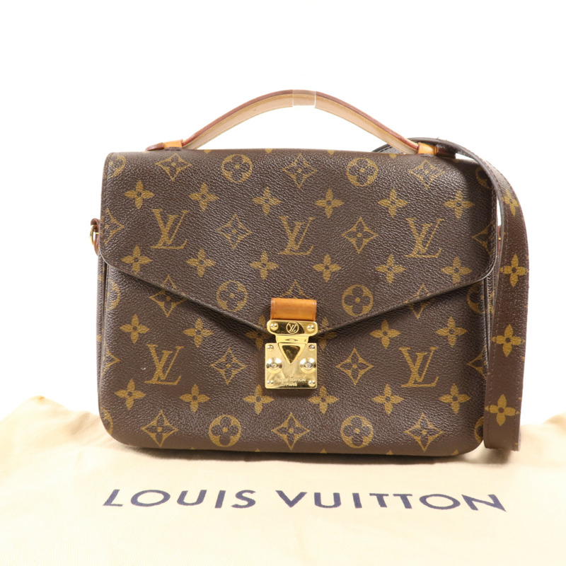 LOUIS VUITTON Monogram Pochette Metis MM金扣手挽肩背兩用袋-14