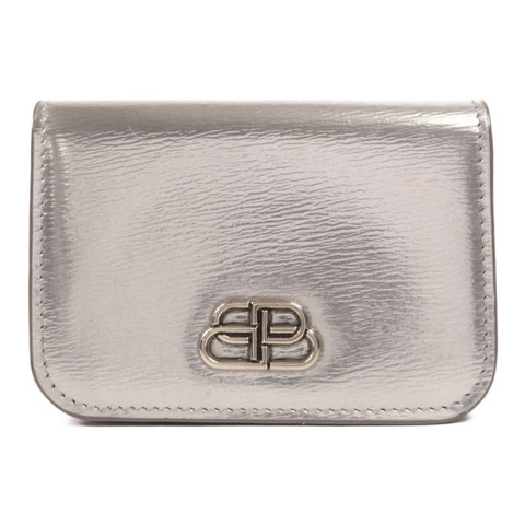 BALENCIAGA 牛皮皮革Wallet銀扣錢包