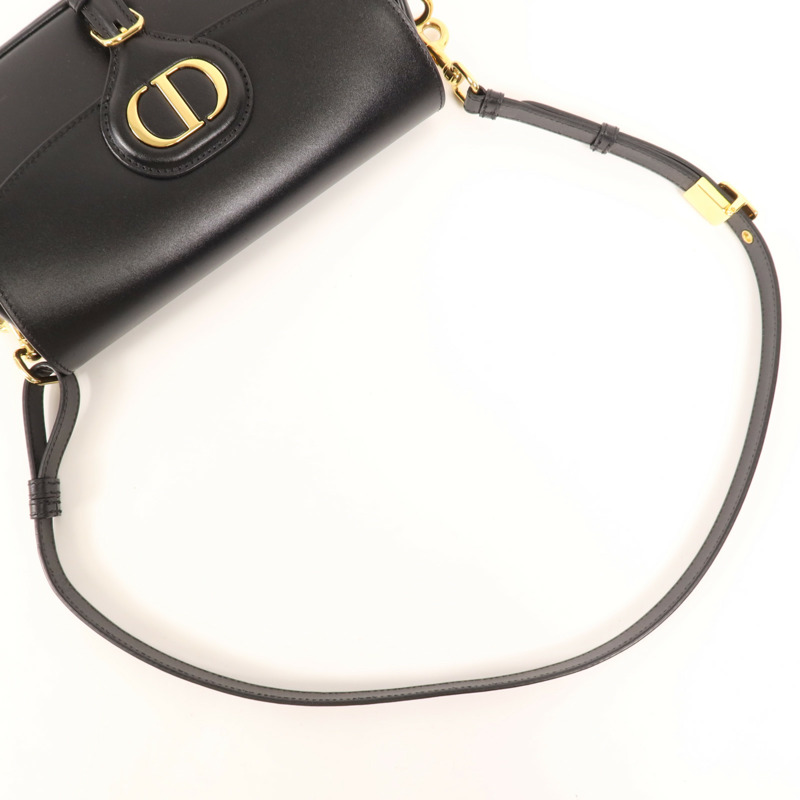 Dior 牛皮皮革Bobby East West金扣肩背袋-4