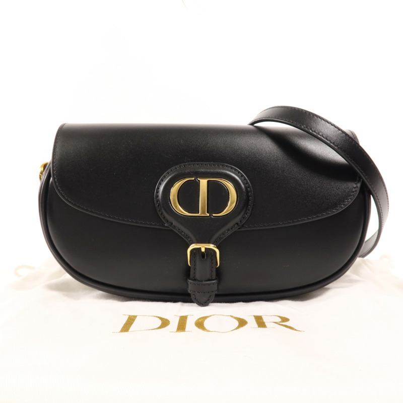 Dior 牛皮皮革Bobby East West金扣肩背袋-14