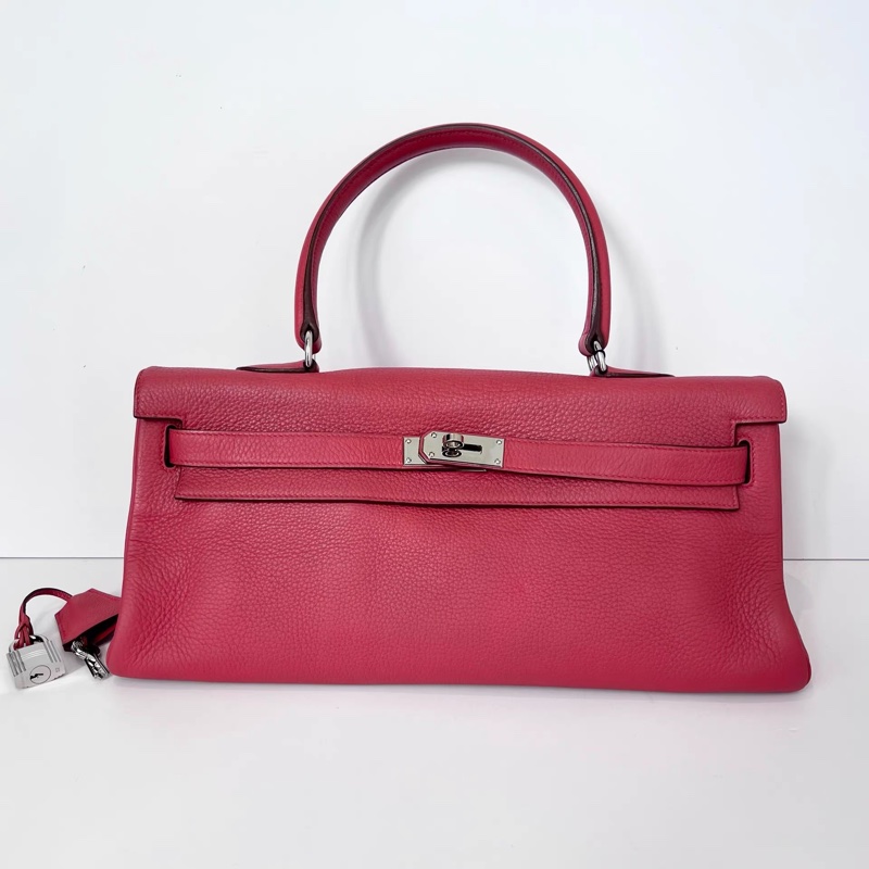 Hermes 愛馬仕 齋普爾粉銀扣 Shoulder Kelly40 框M刻-0