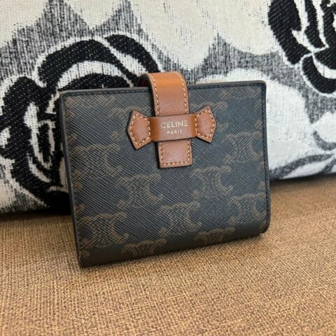 *SHIHNA名牌精品* CELINE 凱旋門老花短夾