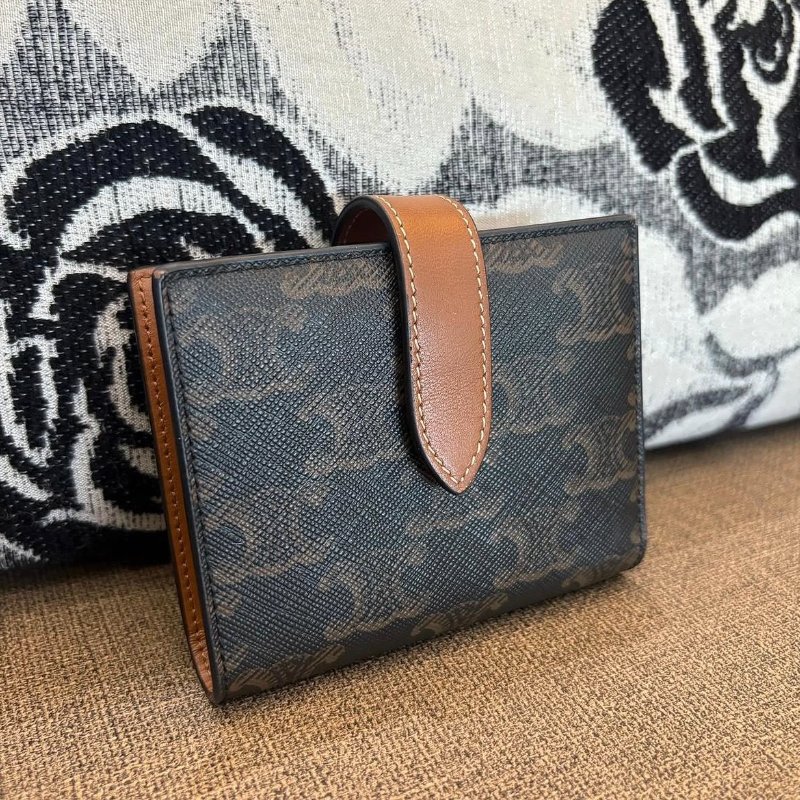 *SHIHNA名牌精品* CELINE 凱旋門老花短夾-1