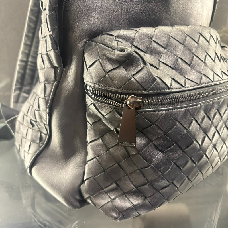 *SHIHNA名牌精品*BOTTEGA VENETA 經典編織款牛皮休閒雙肩後背包-4