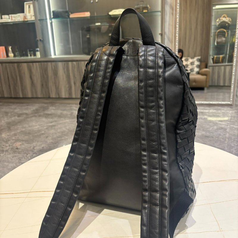 *SHIHNA名牌精品*BOTTEGA VENETA 經典編織款牛皮休閒雙肩後背包-7
