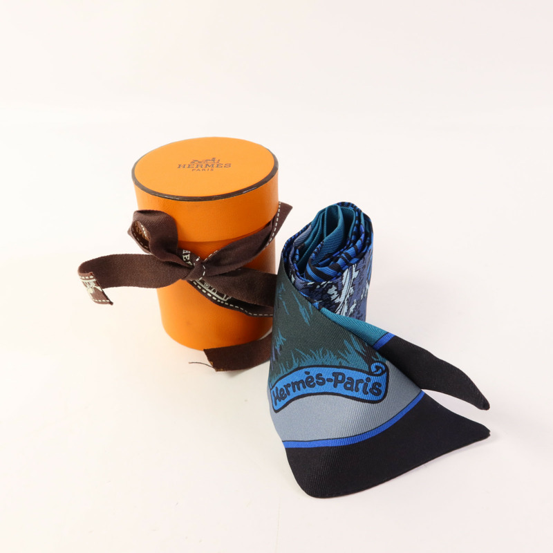 HERMES 絲質Twilly絲巾-8