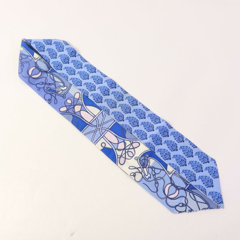 HERMES 絲質Twilly絲巾-4