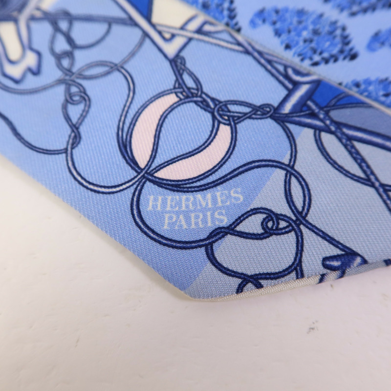 HERMES 絲質Twilly絲巾-5