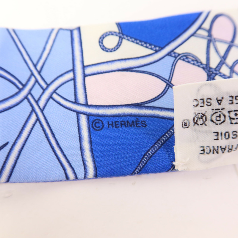 HERMES 絲質Twilly絲巾-6