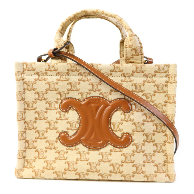 CELINE 帆布2 Way Shoulder Bag金扣手挽肩背兩用袋-0