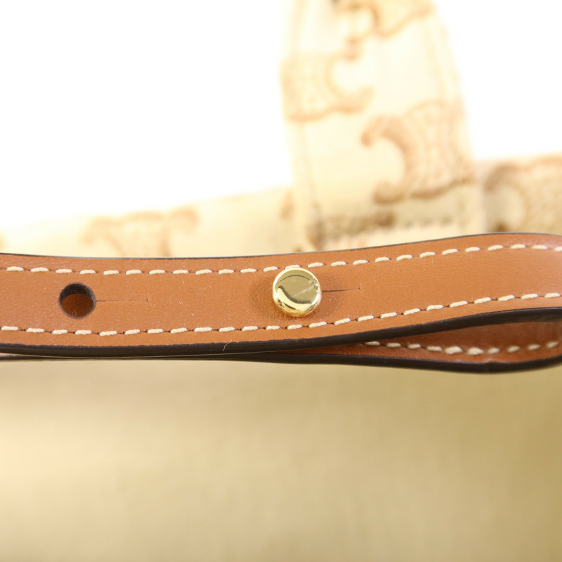 CELINE 帆布2 Way Shoulder Bag金扣手挽肩背兩用袋-10