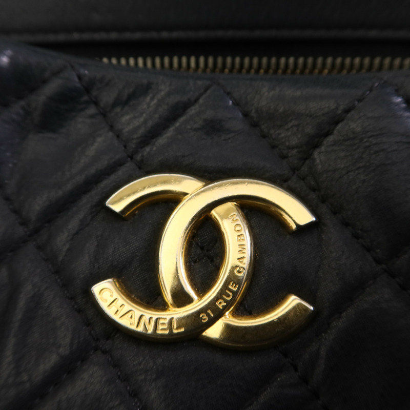CHANEL 牛皮皮革Chain Shoulder Bag金扣鏈帶肩背袋-10