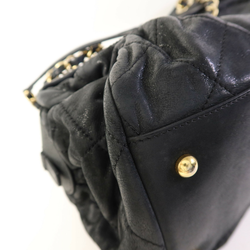 CHANEL 牛皮皮革Chain Shoulder Bag金扣鏈帶肩背袋-14
