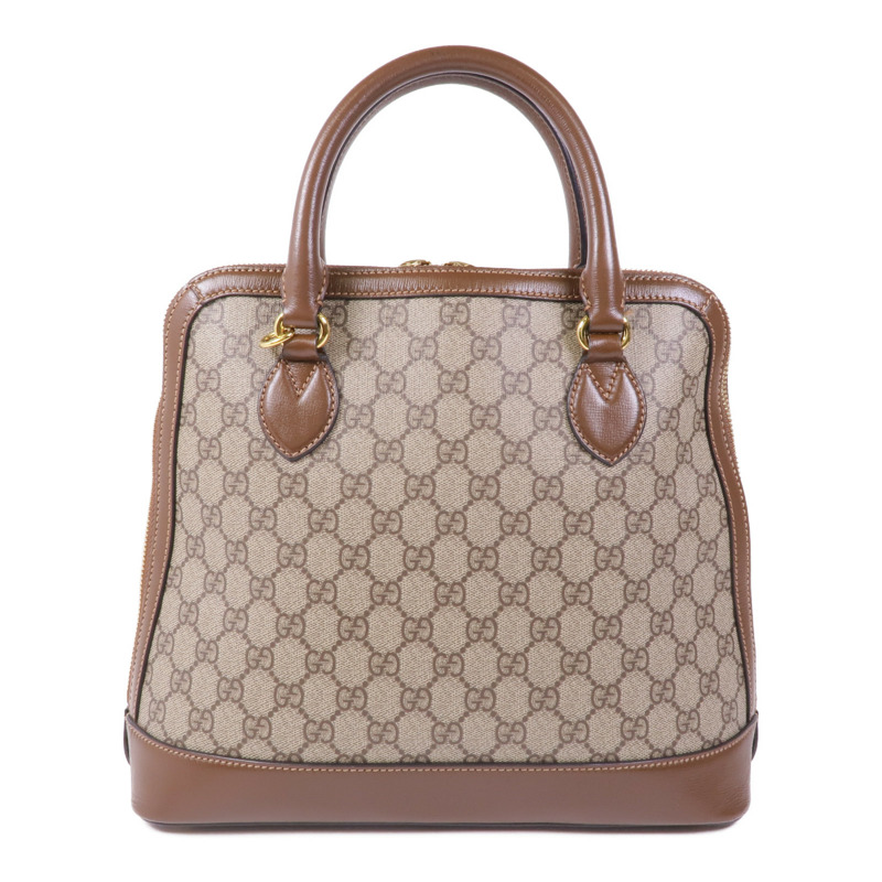 GUCCI 塗層帆布1955 Horsebit金扣手挽肩背兩用袋-2