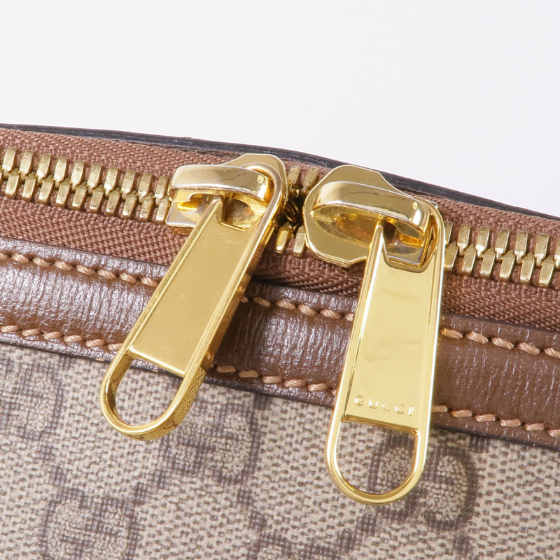GUCCI 塗層帆布1955 Horsebit金扣手挽肩背兩用袋-5