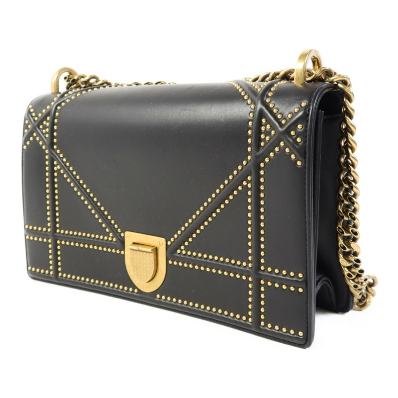 Dior 牛皮皮革Diorama Bag金扣鏈帶肩背袋-2